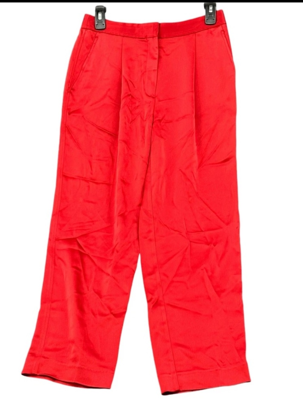 Aritzia Babaton Poppy Red  Satin Trousers